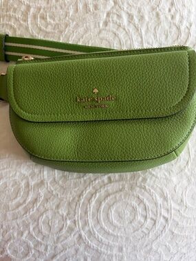 kate spade New York Lime Green Pebbled Leather Crossbody
